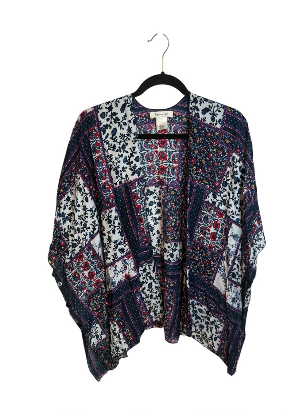 Francesca’s Bohemian Floral Patchwork Kimono